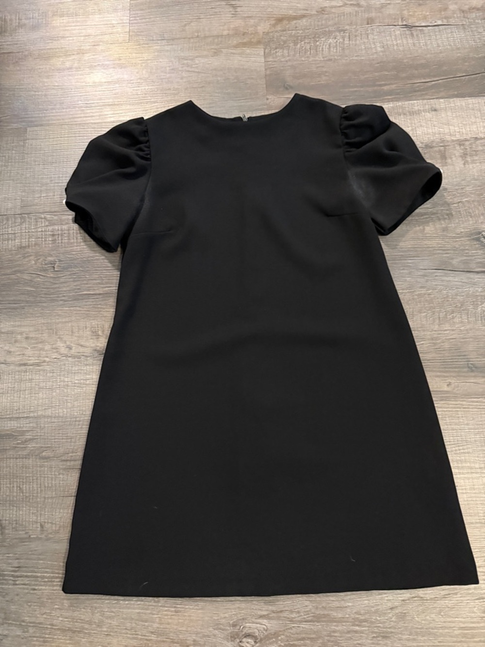 Zara Black Puff Sleeve Mini Dress